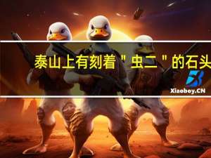 泰山上有刻着＂虫二＂的石头，这两个字是什么意思