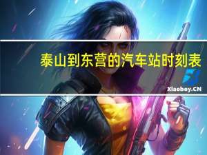 泰山到东营的汽车站时刻表