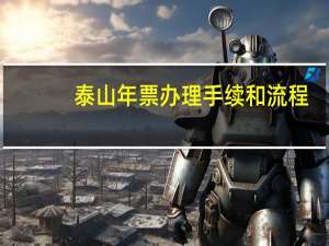 泰山年票办理手续和流程