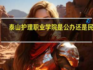 泰山护理职业学院是公办还是民办
