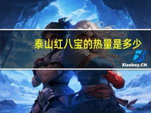 泰山 红八宝的热量是多少