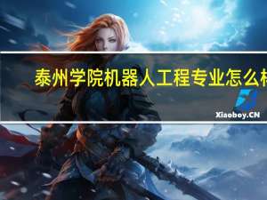 泰州学院机器人工程专业怎么样