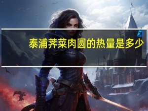 泰浦 荠菜肉圆的热量是多少