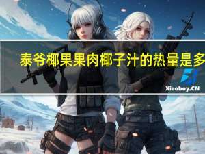 泰爷 椰果果肉椰子汁的热量是多少