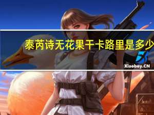 泰芮诗 无花果干卡路里是多少