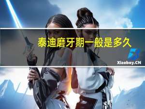 泰迪磨牙期一般是多久