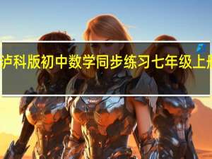 泸科版初中数学同步练习七年级上册答案（初中数学同步练习七年级上册）