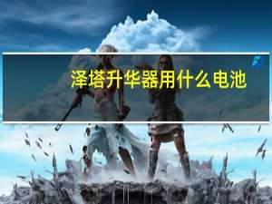 泽塔升华器用什么电池