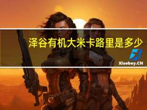 泽谷 有机大米卡路里是多少