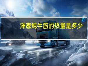 洋葱炖牛筋的热量是多少？