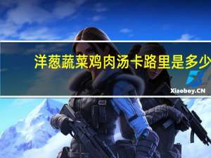 洋葱蔬菜鸡肉汤卡路里是多少