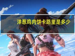 洋葱鸡肉饼卡路里是多少