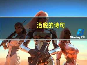 洒脱的诗句