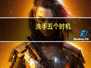 洗手五个时机
