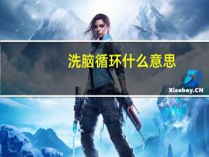 洗脑循环什么意思（循环什么意思）