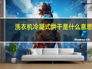 洗衣机冷凝式烘干是什么意思