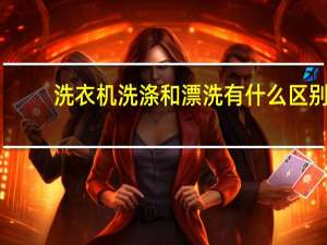 洗衣机洗涤和漂洗有什么区别