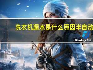 洗衣机漏水是什么原因半自动（洗衣机漏水是什么原因）