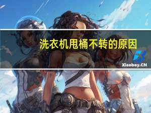 洗衣机甩桶不转的原因（洗衣机不脱水的原因）
