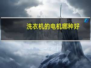 洗衣机的电机哪种好