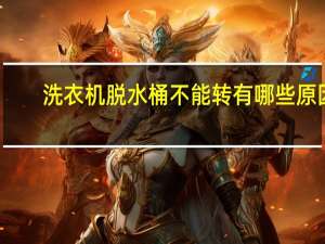 洗衣机脱水桶不能转有哪些原因