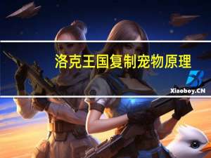 洛克王国复制宠物原理（洛克王国复制宠物）