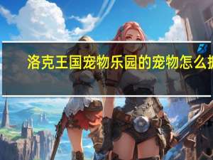 洛克王国宠物乐园的宠物怎么抓（洛克王国宠物激活怎么玩）