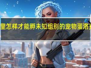 洛克王国里怎样才能孵未知组别的宠物蛋 洛克王国组别未知
