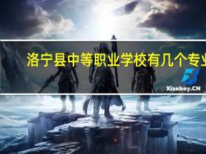 洛宁县中等职业学校有几个专业