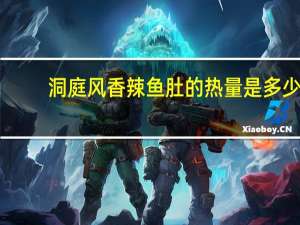 洞庭风 香辣鱼肚的热量是多少