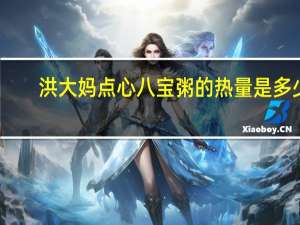 洪大妈 点心八宝粥的热量是多少