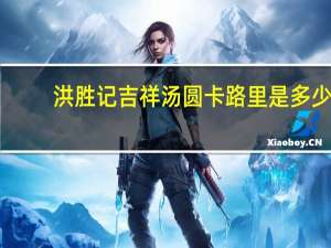 洪胜记 吉祥汤圆卡路里是多少