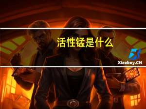 活性锰是什么