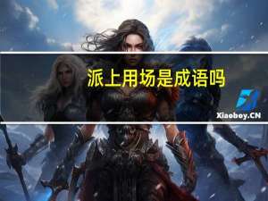 派上用场是成语吗
