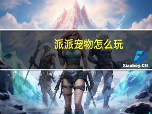 派派宠物怎么玩