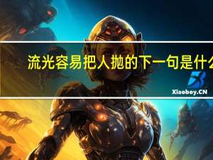 流光容易把人抛的下一句是什么