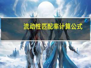 流动性匹配率计算公式