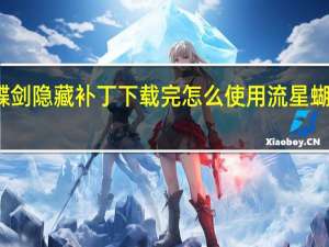 流星蝴蝶剑隐藏补丁下载完怎么使用 流星蝴蝶剑人物补丁