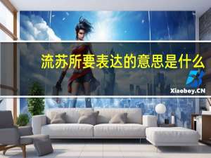 流苏所要表达的意思是什么
