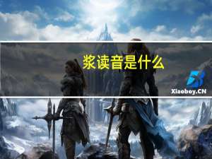 浆读音是什么（浆读音）