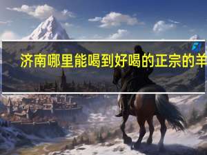 济南哪里能喝到好喝的正宗的羊汤