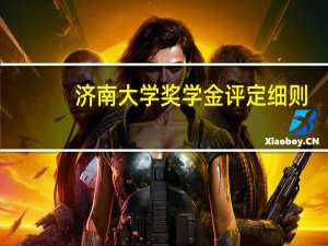 济南大学奖学金评定细则