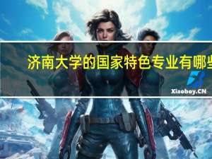 济南大学的国家特色专业有哪些