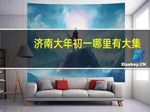 济南大年初一哪里有大集