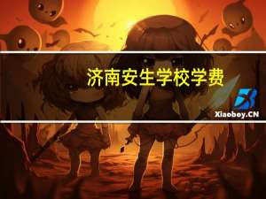 济南安生学校学费