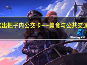济南推出把子肉公交卡——美食与公共交通的完美结合