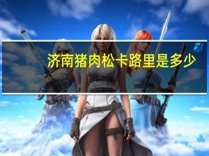 济南猪肉松卡路里是多少