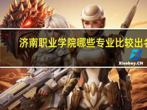 济南职业学院哪些专业比较出名
