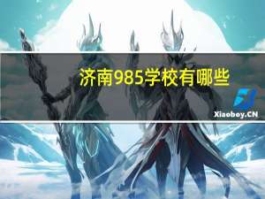 济南985学校有哪些