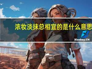 浓妆淡抹总相宜的是什么意思